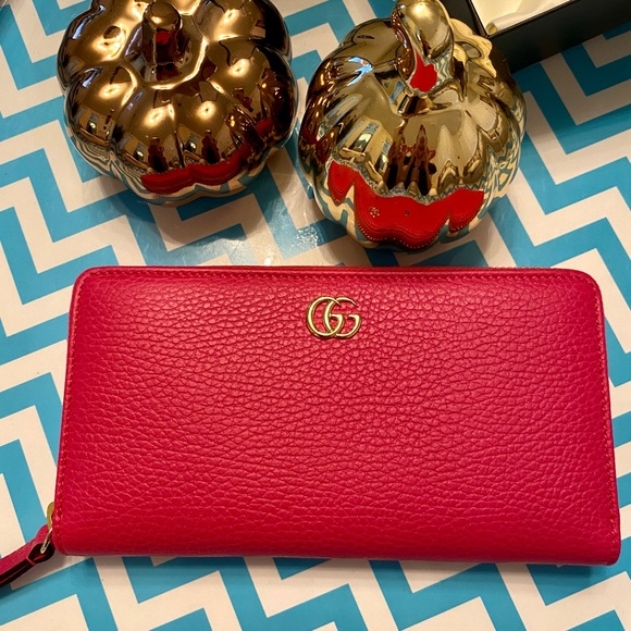 Gucci Handbags - Brand New GUCCI  Plain Leather Long Wallet